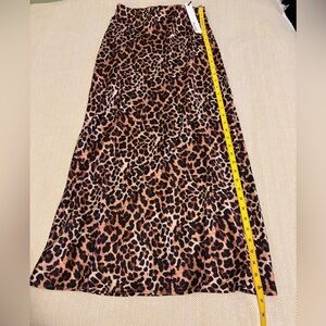 Leopard Print Maxi Skirt